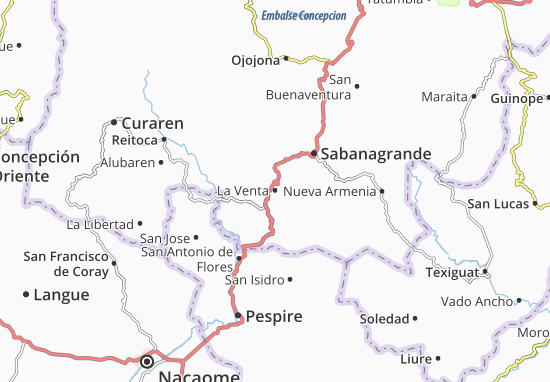 Karte Stadtplan La Venta