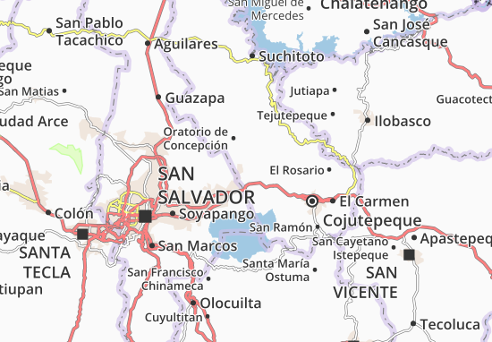 Carte-Plan San Pedro Perulapan