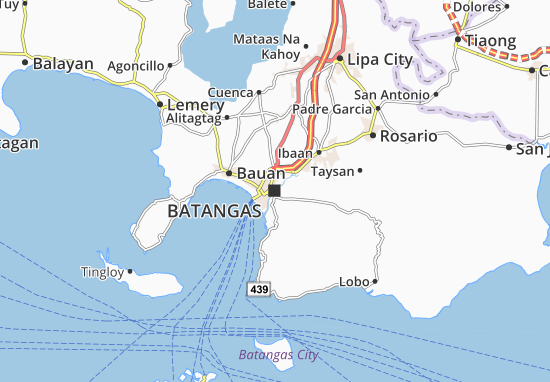 Karte Stadtplan Batangas
