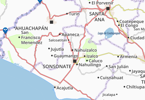 Nahuizalco Map