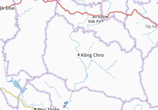 Kaart Plattegrond Kông Chro