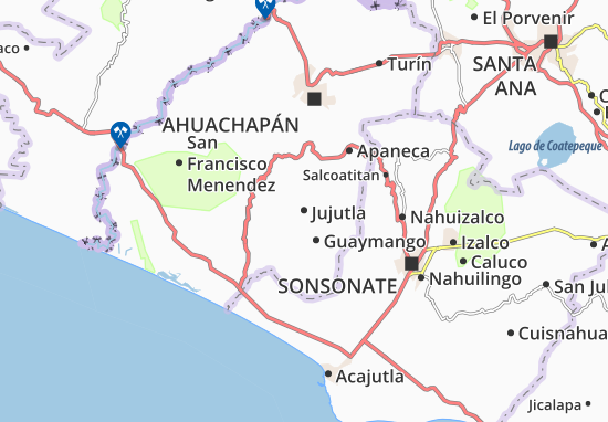 Jujutla Map