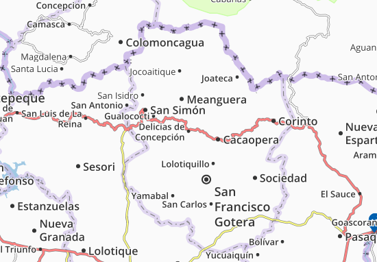 Kaart Plattegrond Delicias de Concepción