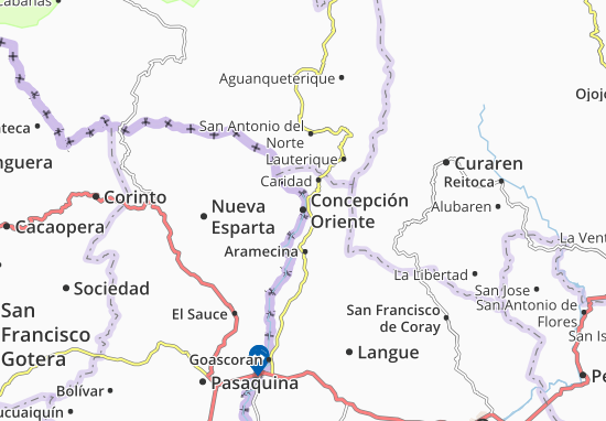 Karte Stadtplan Concepción Oriente