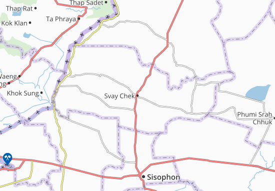 Karte Stadtplan Svay Chek