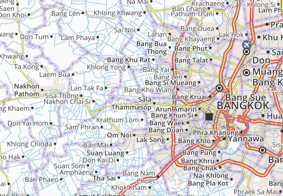 Karte Stadtplan Phutthamonthon