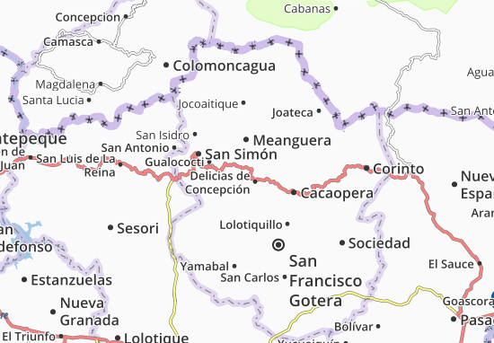 Karte Stadtplan Osicala