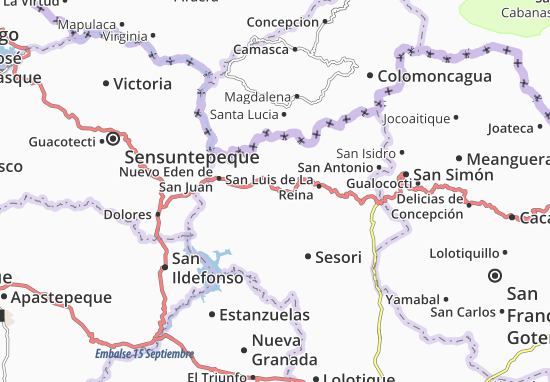 Karte Stadtplan San Gerardo