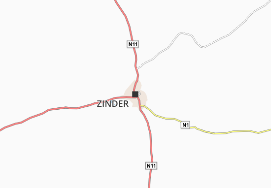 Mapa Zinder