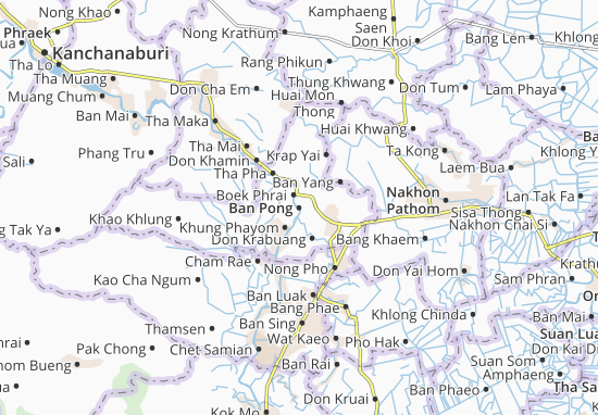 Karte Stadtplan Ban Pong