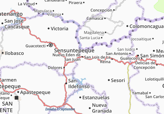 Karte Stadtplan Nuevo Eden de San Juan