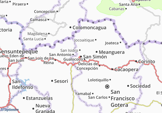 Karte Stadtplan San Simón