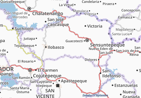 Kaart Plattegrond San Isidro