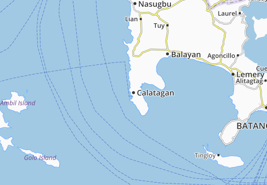 Karte Stadtplan Calatagan
