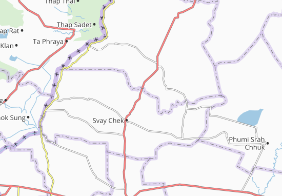 Karte Stadtplan Phumi Treas