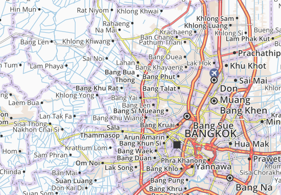 Karte Stadtplan Bang Yai