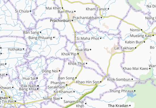 Karte Stadtplan Khok Pip