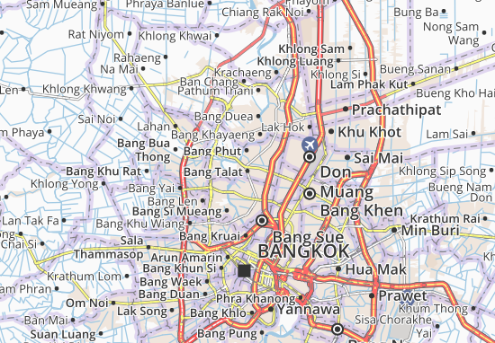 Karte Stadtplan Bang Talat