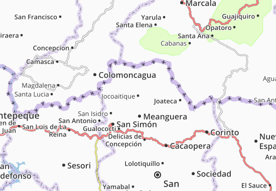 Jocoaitique Map
