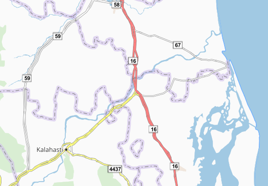 Karte Stadtplan Nayudupeta