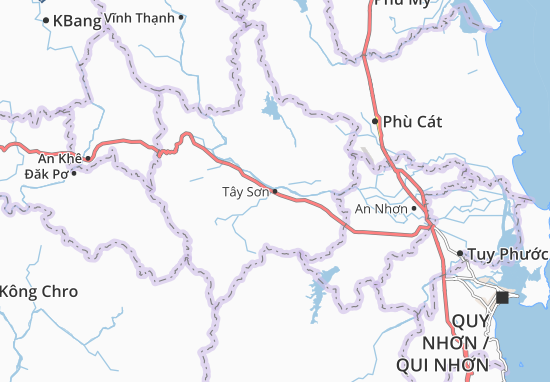 Kaart Plattegrond Tây Sơn
