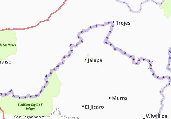 Karte Stadtplan Jalapa