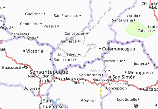 Karte Stadtplan Magdalena
