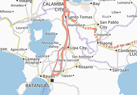 Mapa Lipa City