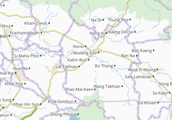 Kabin Buri Map