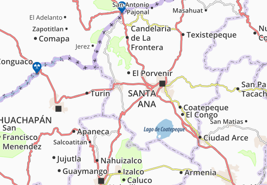 Kaart Plattegrond San Sebastian Salitrillo