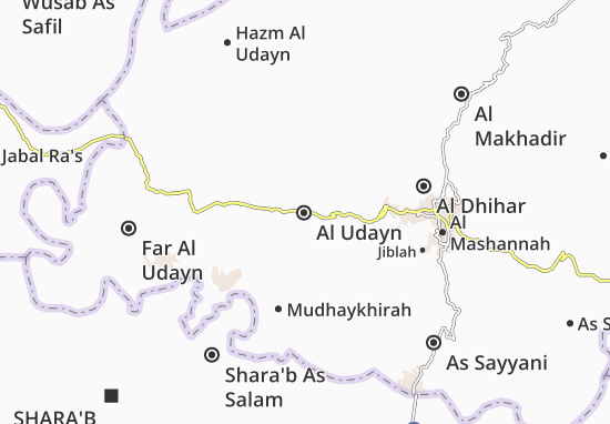 Karte Stadtplan Al Udayn
