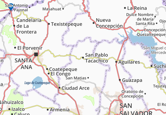 Kaart Plattegrond San Pablo Tacachico