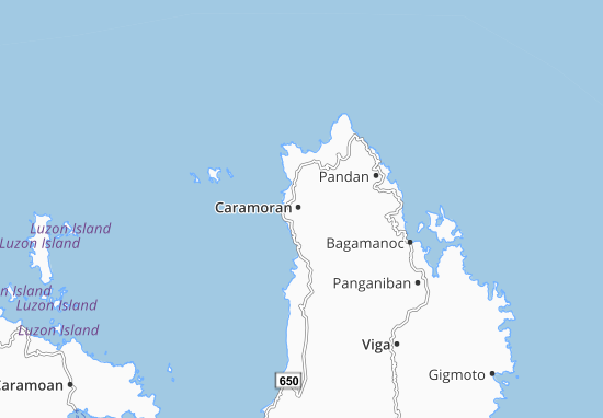 Mapa Caramoran