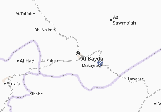 Karte Stadtplan Al Bayda City