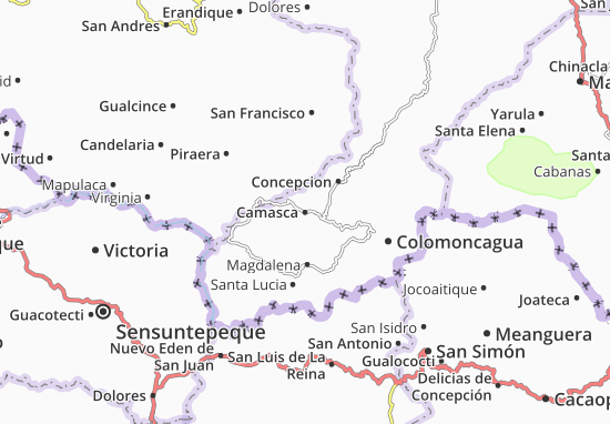 Karte Stadtplan Camasca