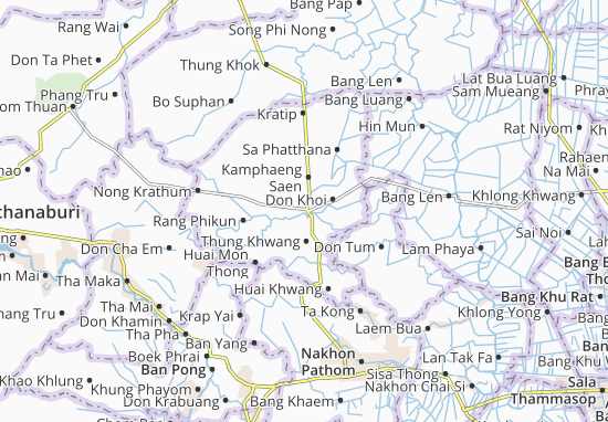 Mapa Kamphaeng Saen