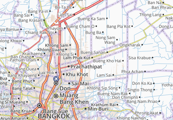 Karte Stadtplan Thanyaburi