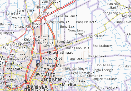Karte Stadtplan Lam Phak Kut