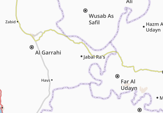 Karte Stadtplan Jabal Ra&#x27;s