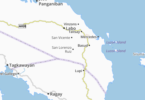 San Lorenzo Ruiz Map
