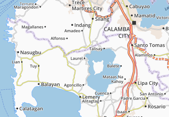 Karte Stadtplan Laurel