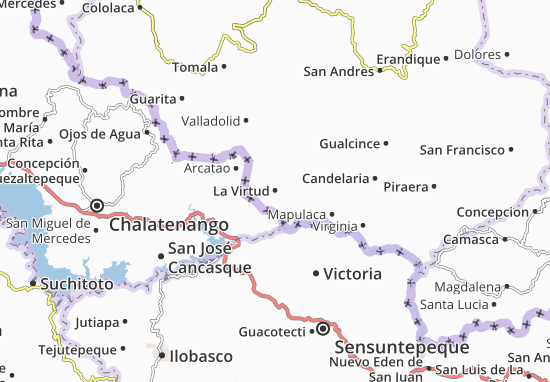 Karte Stadtplan La Virtud