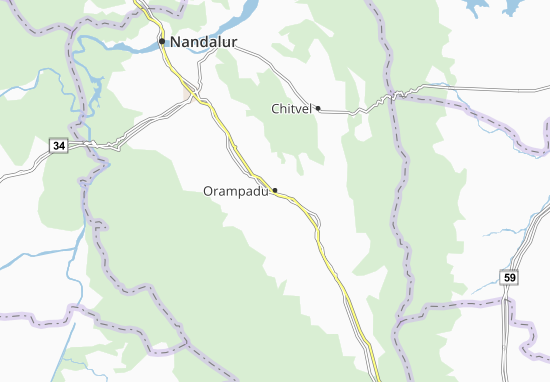 Kaart Plattegrond Orampadu