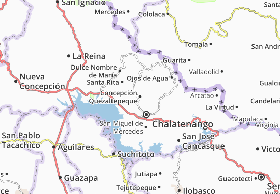 Mapa Concepción Quezaltepeque