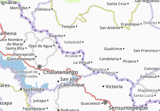 Kaart Plattegrond Arcatao