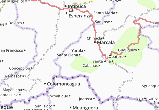 Kaart Plattegrond Santa Elena