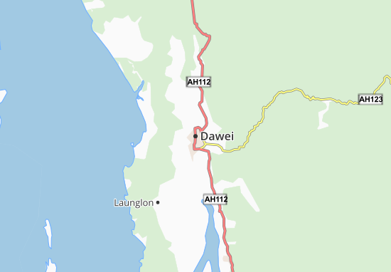 Mapa Dawei
