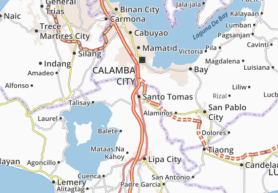 Karte Stadtplan Santo Tomas
