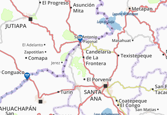 Carte-Plan Candelaria de La Frontera
