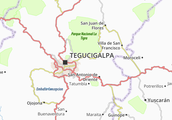 Kaart Plattegrond Santa Lucia